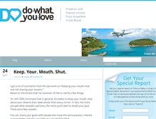 Tablet Screenshot of dowhatyoulove.com
